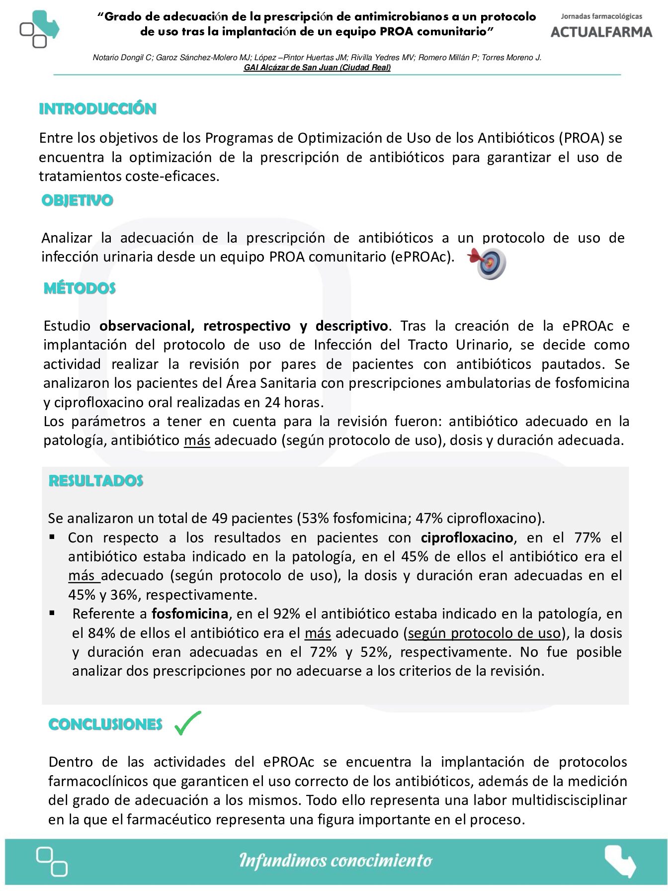 Descargar Grado de adecuación de la prescripción de antimicrobianos a un protocolo de uso tras la implantación de un equipo PROA comunitario