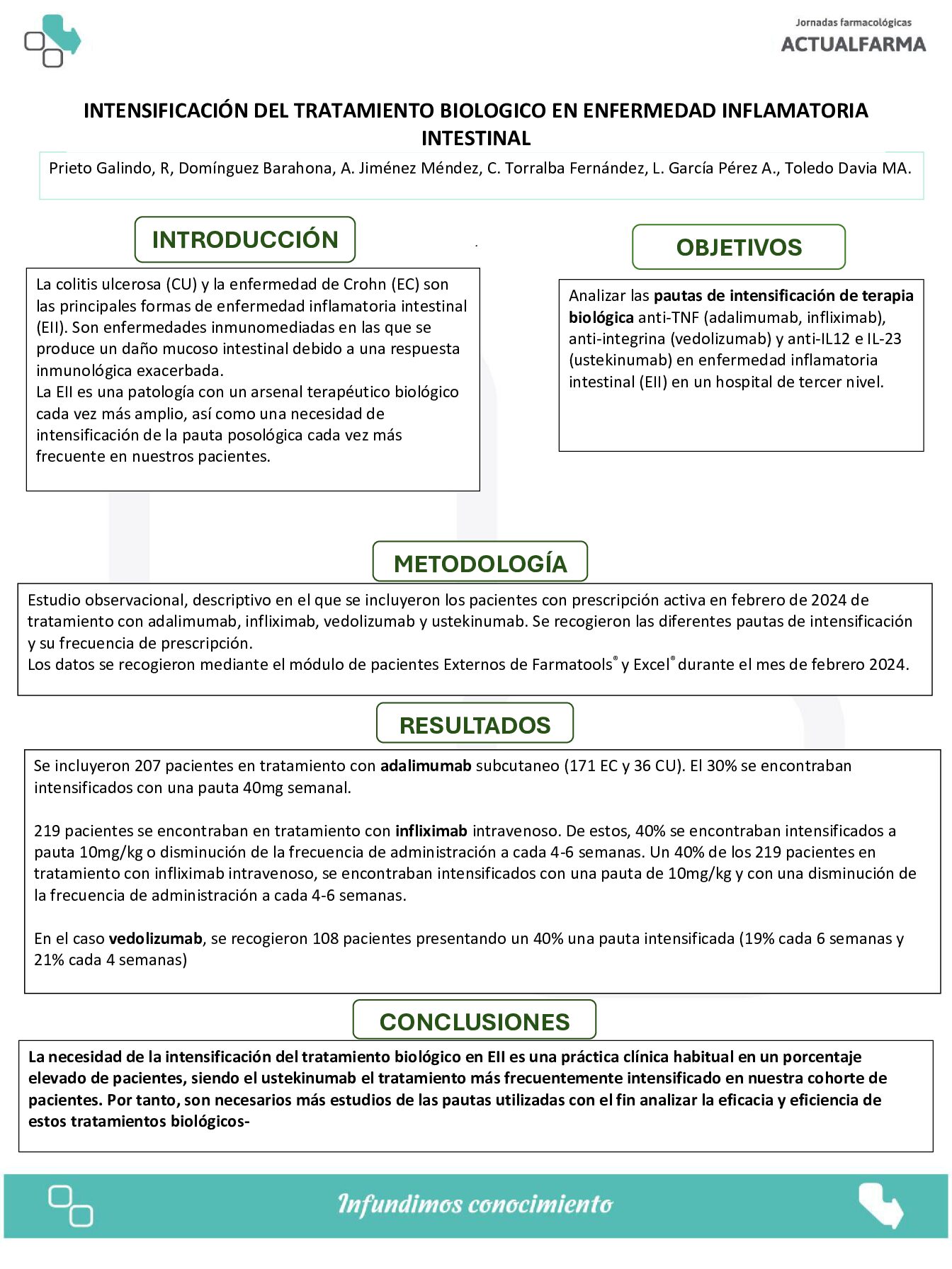 Descargar INTENSIFICACIÓN DEL TRATAMIENTO BIOLOGICO EN ENFERMEDAD INFLAMATORIA INTESTINAL