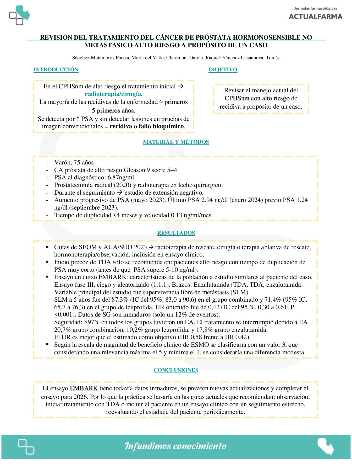 Descargar REVISIÓN DEL TRATAMIENTO DEL CÁNCER DE PRÓSTATA HORMONOSENSIBLE NO METASTASICO ALTO RIESGO A PROPÓSITO DE UN CASO