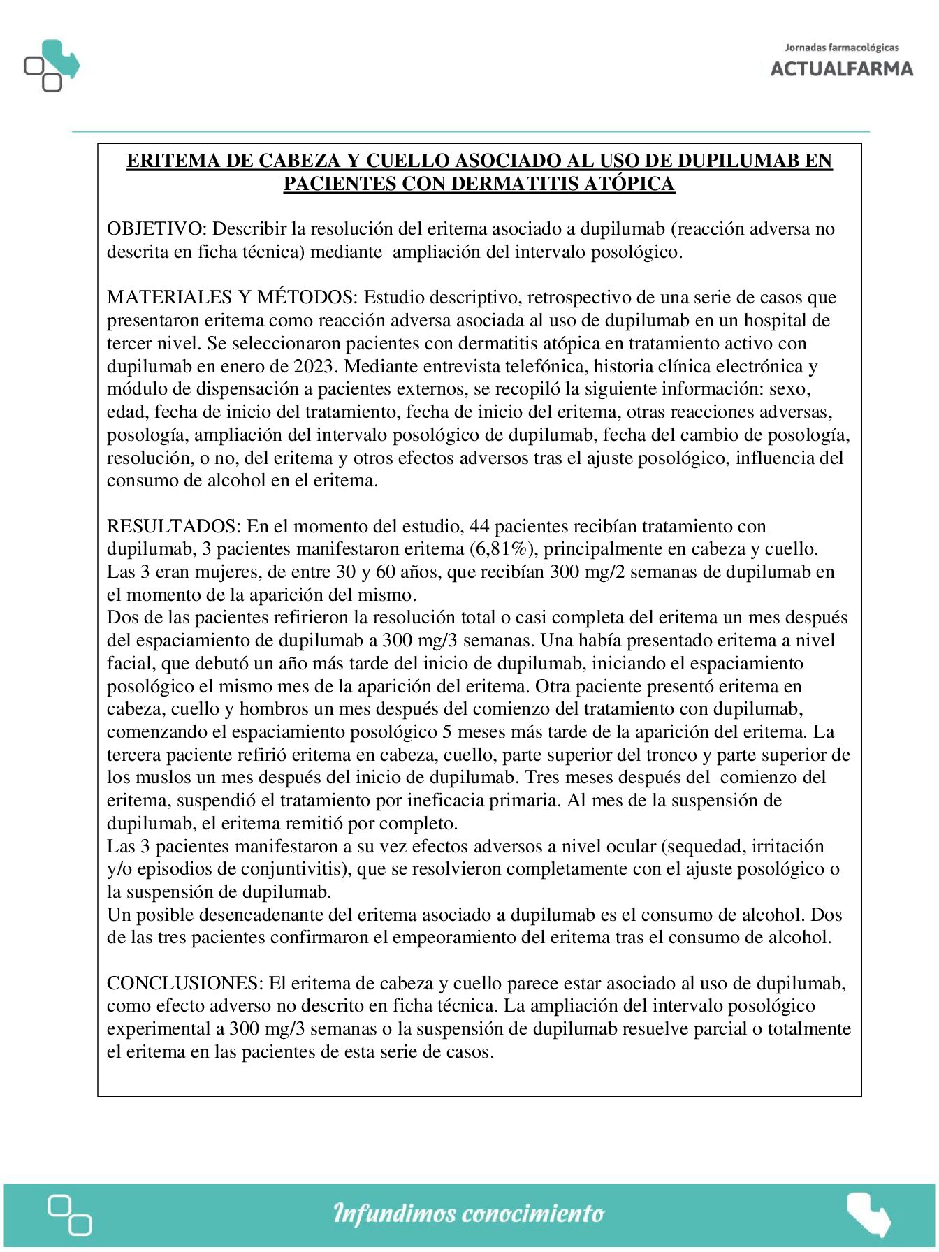 Descargar ERITEMA DE CABEZA Y CUELLO ASOCIADO AL USO DE DUPILUMAB EN PACIENTES CON DERMATITIS ATÓPICA