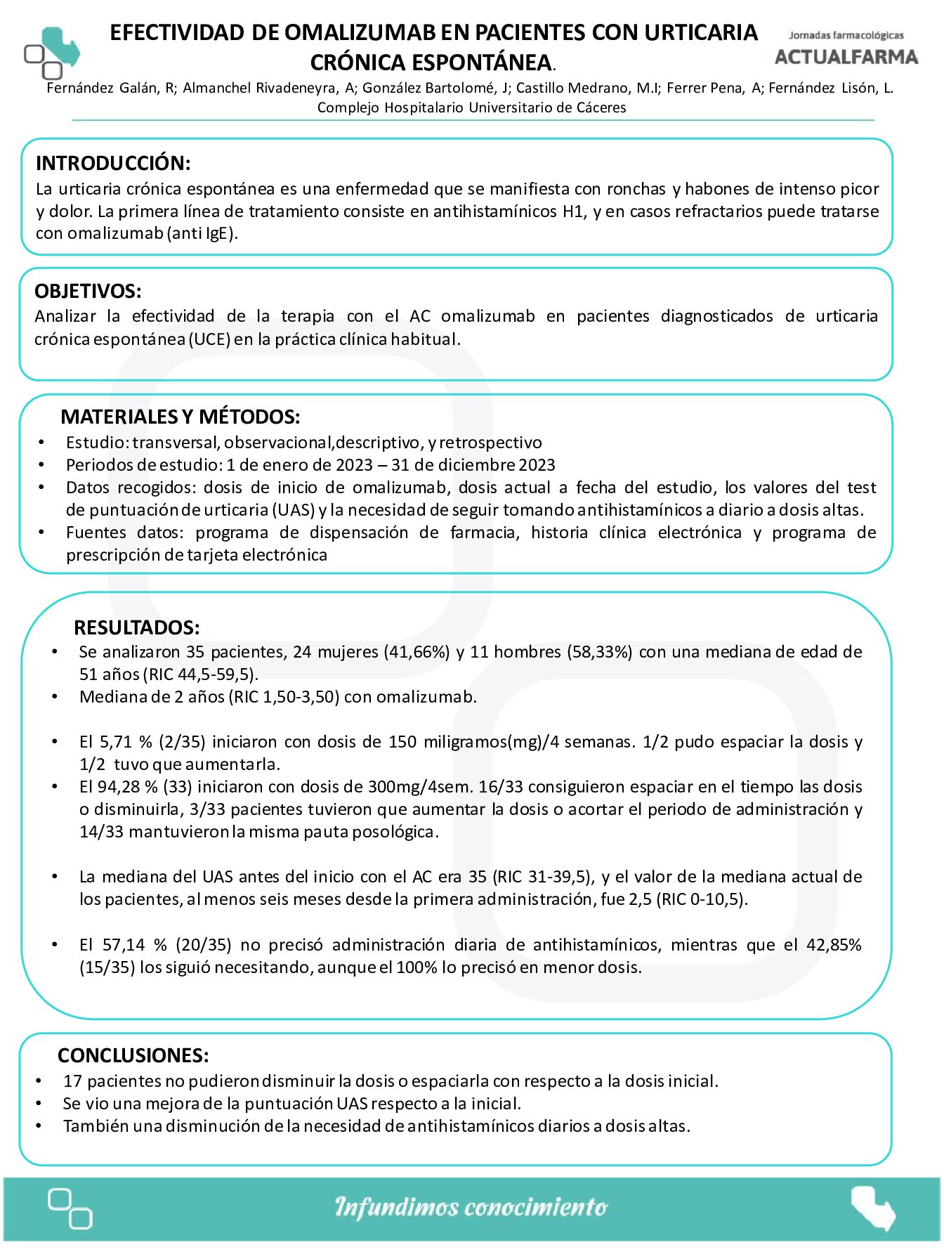 Descargar EFECTIVIDAD DE OMALIZUMAB EN PACIENTES CON URTICARIA  CRÓNICA ESPONTÁNEA.