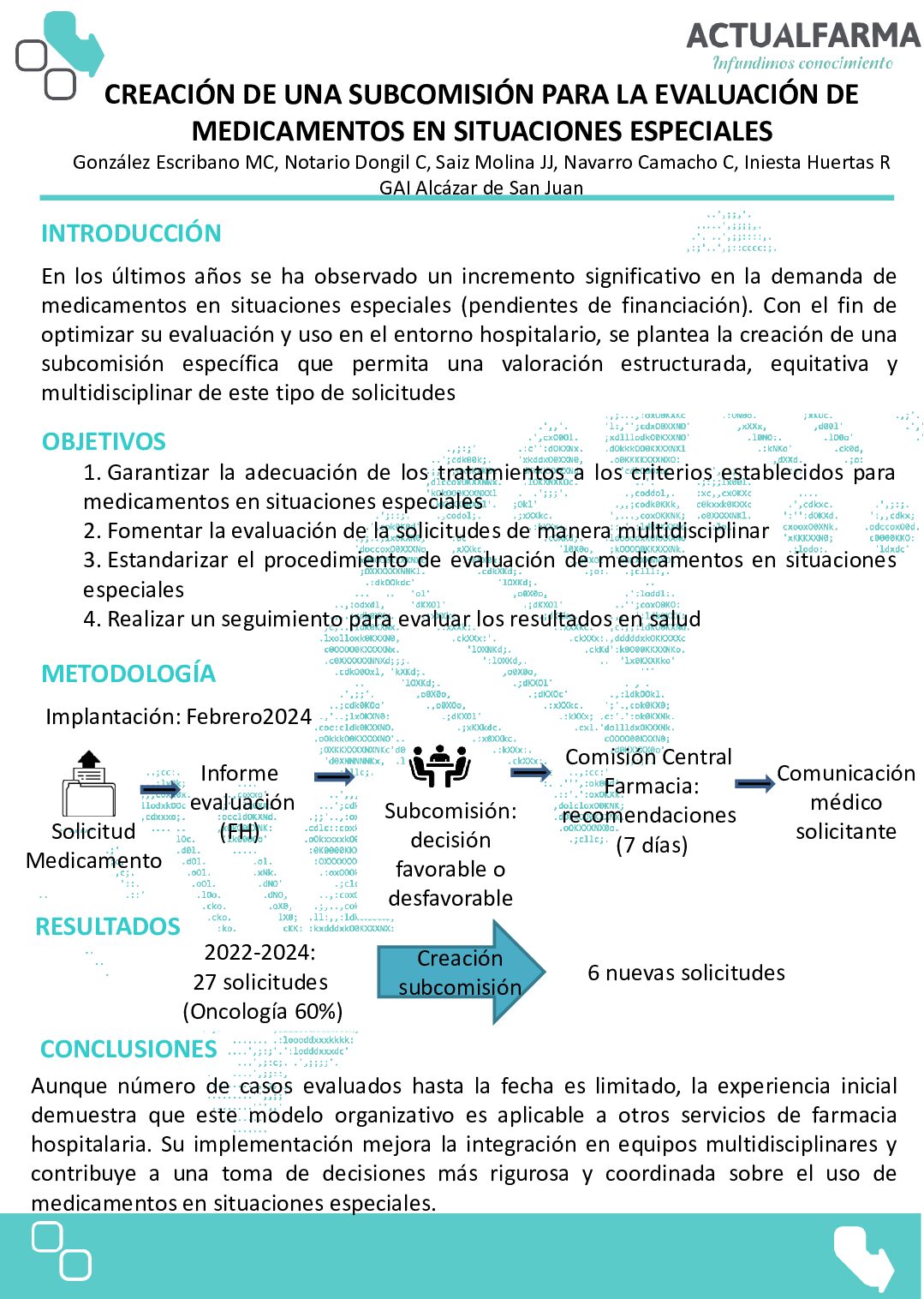 Descargar CREACIÓN DE UNA SUBCOMISIÓN PARA LA EVALUACIÓN DE MEDICAMENTOS EN SITUACIONES ESPECIALES