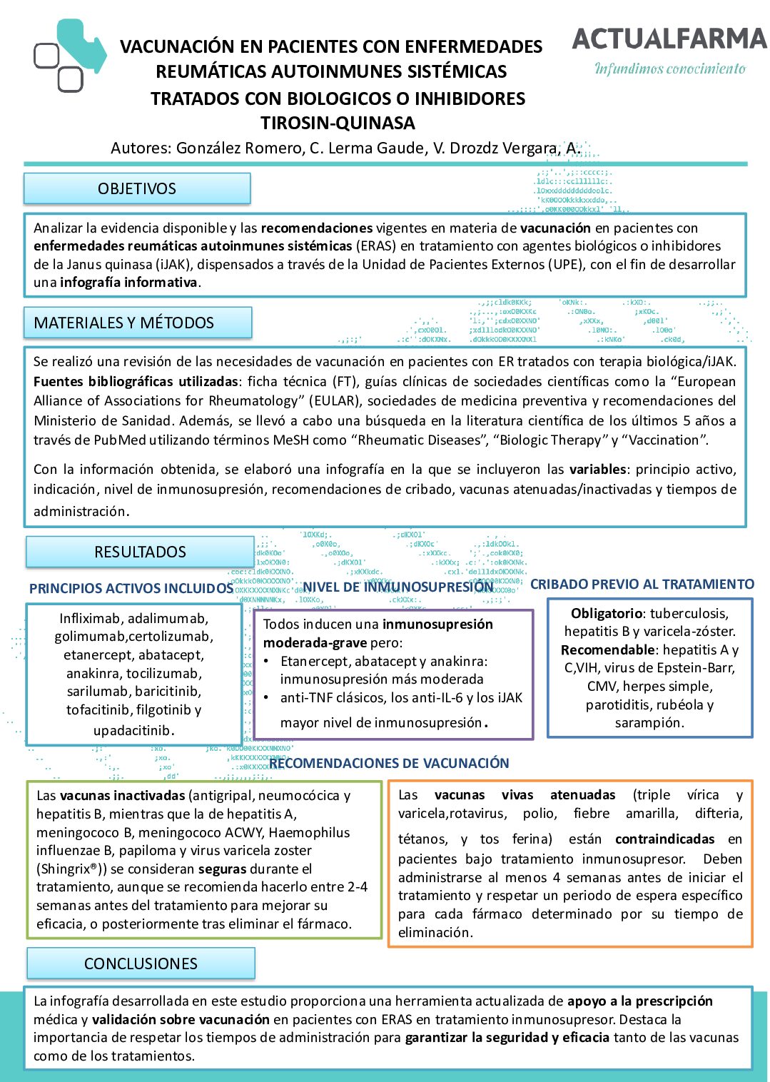 Descargar VACUNACIÓN EN PACIENTES CON ENFERMEDADES REUMÁTICAS AUTOINMUNES SISTÉMICAS TRATADOS CON BIOLOGICOS O INHIBIDORES  TIROSIN-QUINASA