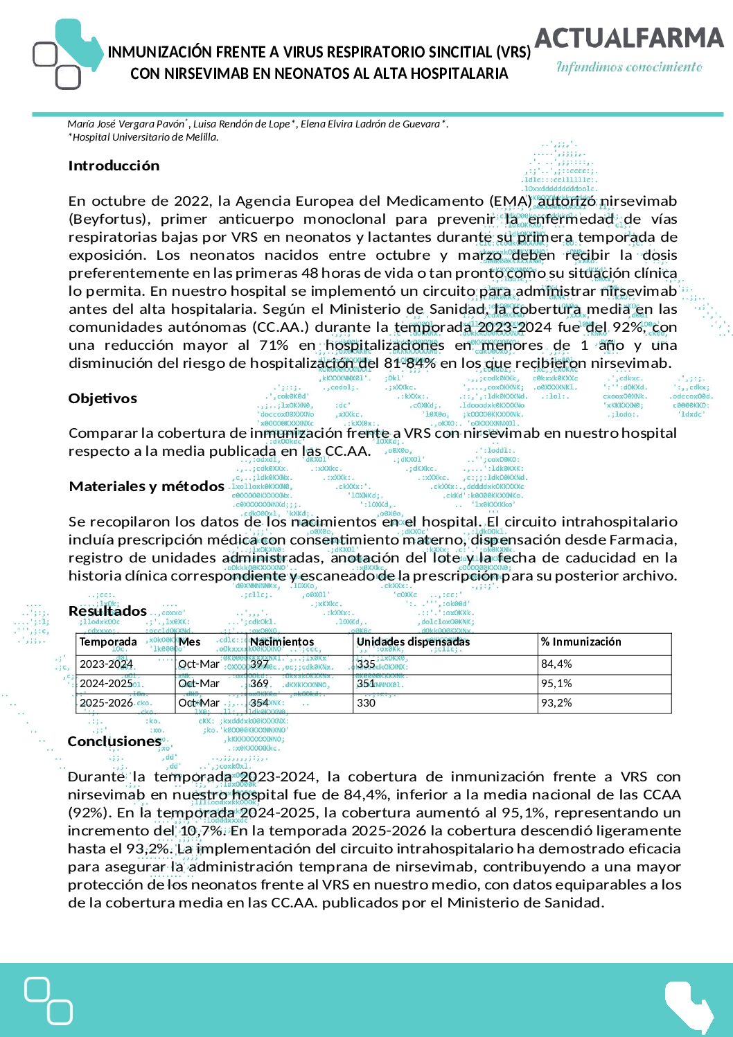 Descargar INMUNIZACIÓN FRENTE A VIRUS RESPIRATORIO SINCITIAL (VRS) CON NIRSEVIMAB EN NEONATOS AL ALTA HOSPITALARIA