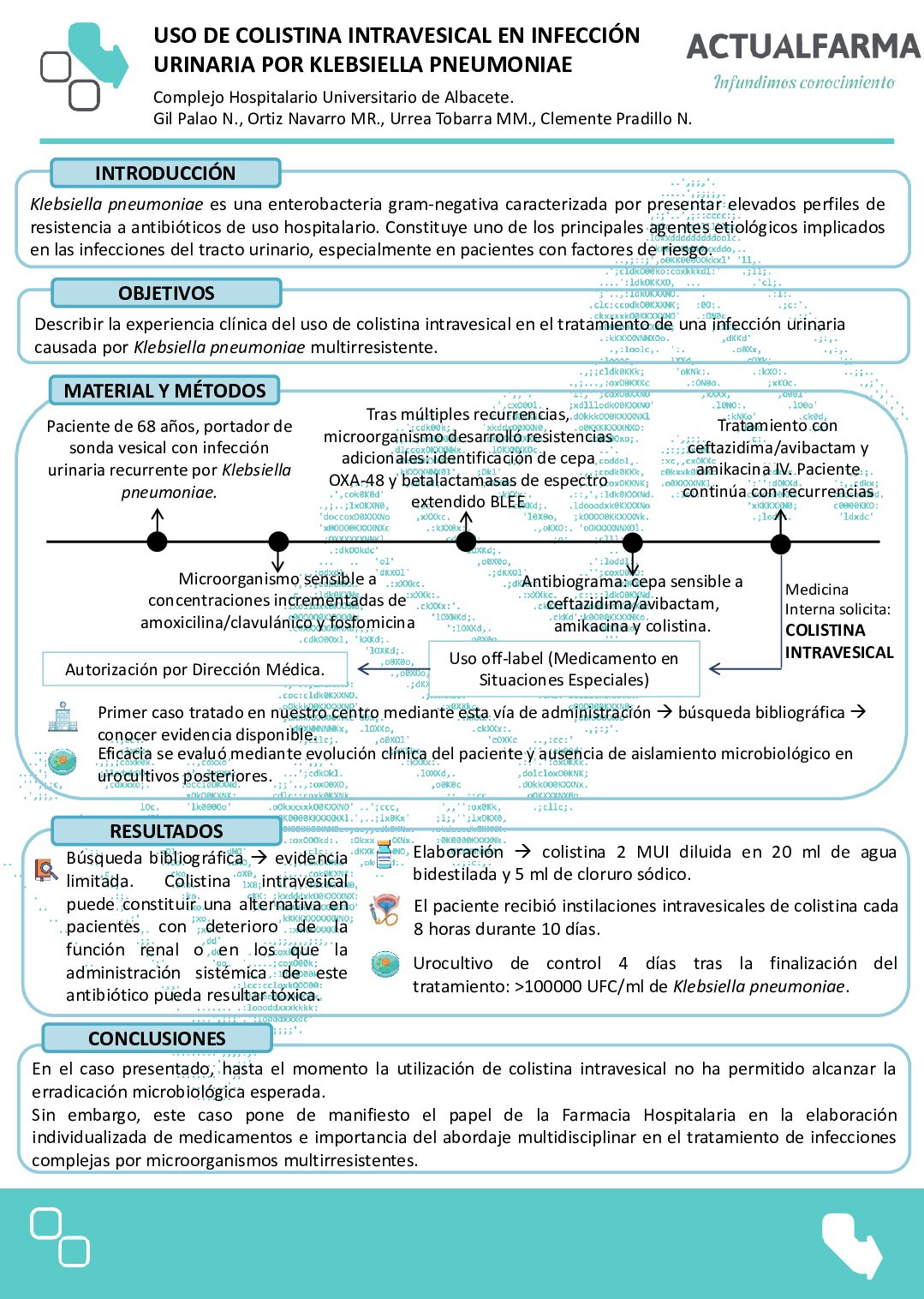 Descargar USO DE COLISTINA INTRAVESICAL EN INFECCIÓN URINARIA POR KLEBSIELLA PNEUMONIAE