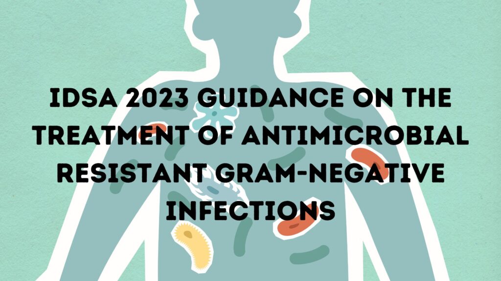 IDSA 2023 Guidance on the Treatment of Antimicrobial Resistant Gram